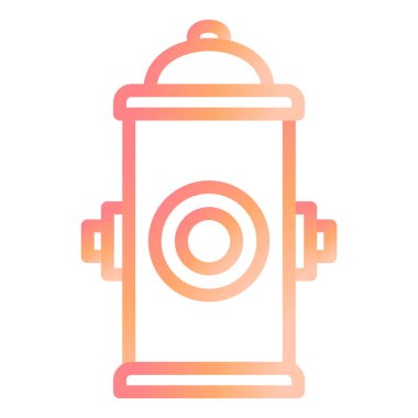 Yangın musluğu. Basit illüstrasyon