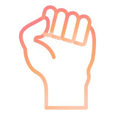 Modern simge vektör illüstrasyonunu protesto et 