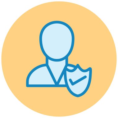 kullanıcı. Web simgesi basit illüstrasyon