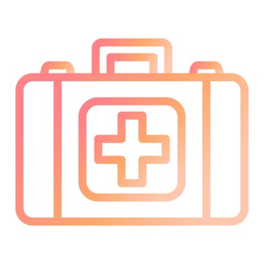 İlk Yardım Kiti modern simge vektör çizimi