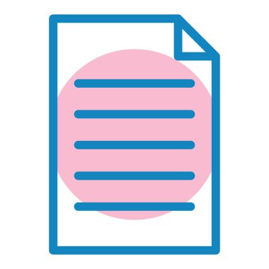 Belge. Web simgesi basit illüstrasyon