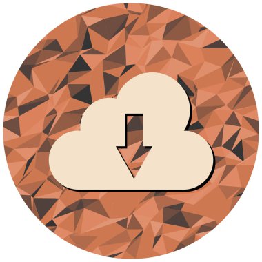 Bulut. Web simgesi basit tasarım