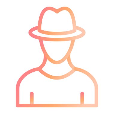 Ajan modern simge vektör illüstrasyonu