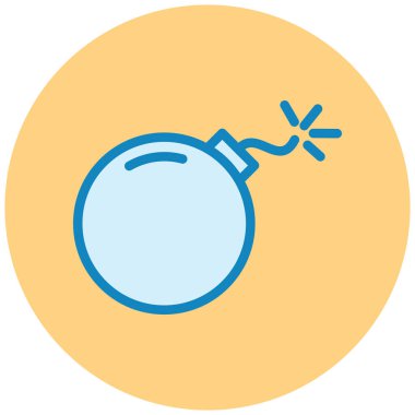 Bomba. Web simgesi basit illüstrasyon