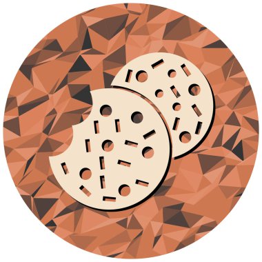 Yiyecek ve içecek ikonunun vektör illüstrasyonu