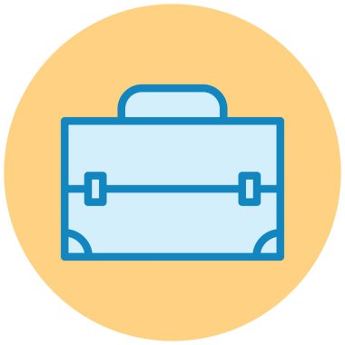 Çanta. Web simgesi basit illüstrasyon