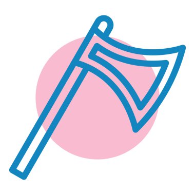 Bir beyzbol ikonunun vektör illüstrasyonu