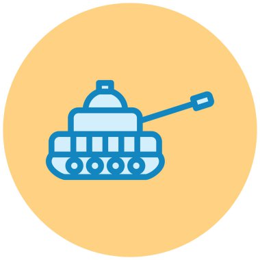 tank. Web simgesi basit illüstrasyon