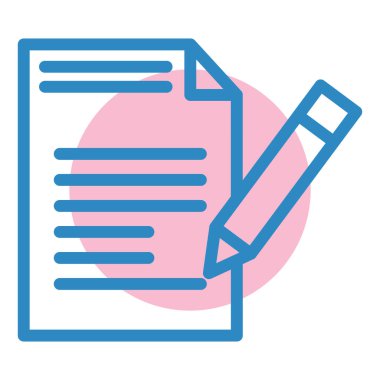 Belge. Web simgesi basit illüstrasyon