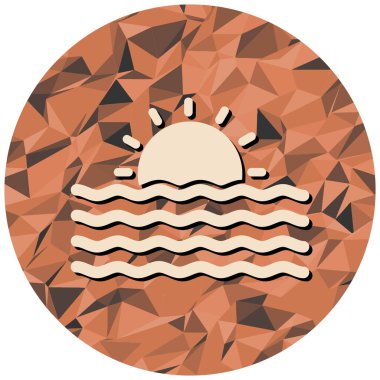 Güneş Simgesi Vektör illüstrasyonu