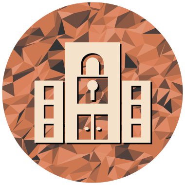 bina simgesi, vektör illüstrasyonu basit tasarım