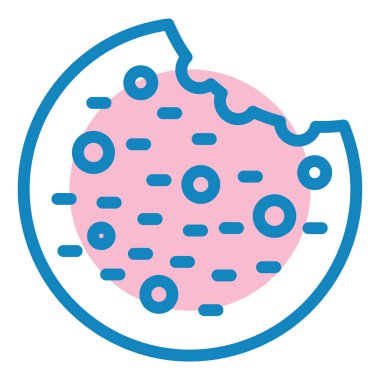 donut. Web simgesi basit illüstrasyon