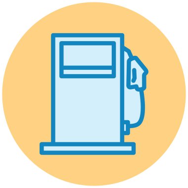 Yakıt istasyonu. Basit resimleme