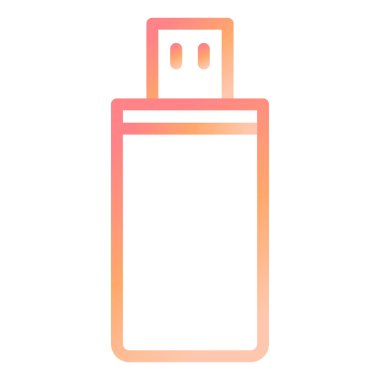 usb flash disk vektör illüstrasyonu