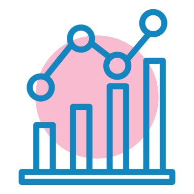 Analizler. Web simgesi basit illüstrasyon