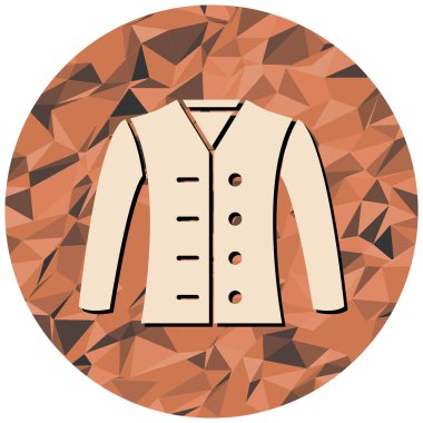 moda ceket vektör simgesi