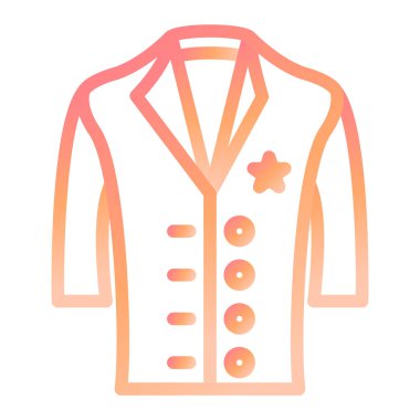 Polis üniformasının vektör çizimi