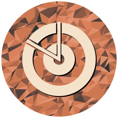 hedef simge vektör illüstrasyonu