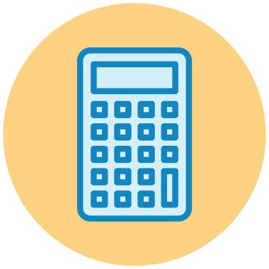 Hesap makinesi. Web simgesi basit illüstrasyon