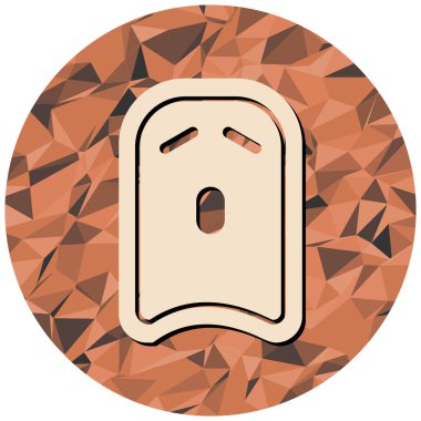 Cadılar Bayramı. Web simgesi basit illüstrasyon