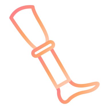 Tahta bacaklı modern ikon vektör çizimi 