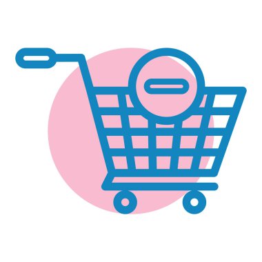 Alışveriş arabası ikonu. Web için depolama vektör simgeleri satın almanın ince çizgi çizelgesi