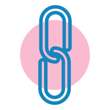 bağlantı simgesi vektör illüstrasyonu