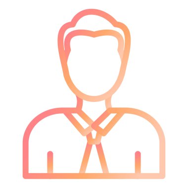 Adamım. Web simgesi basit illüstrasyon