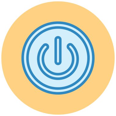 Güç. Web simgesi basit illüstrasyon