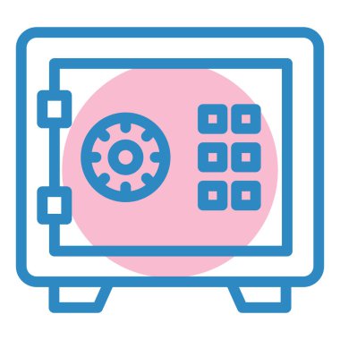 Güvendesin. Web simgesi basit illüstrasyon