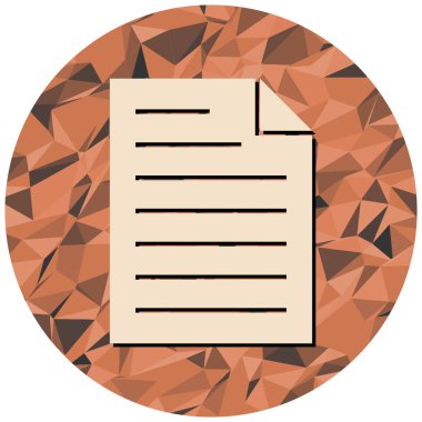 Belge. Web simgesi basit tasarım