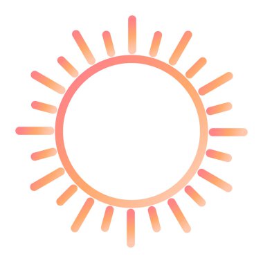 güneş modern ikon vektör illüstrasyonu 