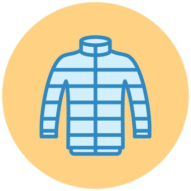 Ceket. Web simgesi basit illüstrasyon