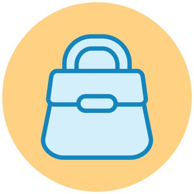 Çanta. Web simgesi basit illüstrasyon