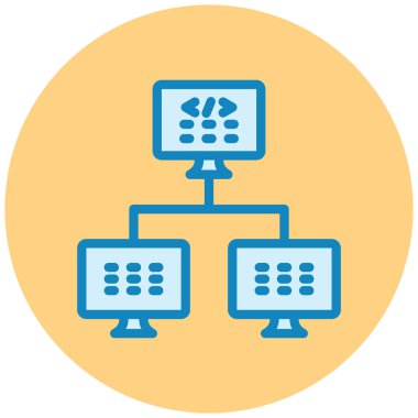 şebeke. Web simgesi basit illüstrasyon