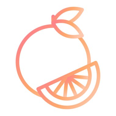 Pomelo modern ikon vektör çizimi