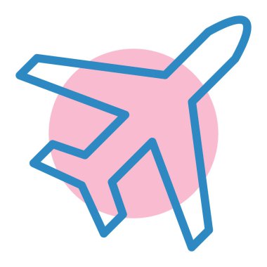 Uçak. Web simgesi basit illüstrasyon