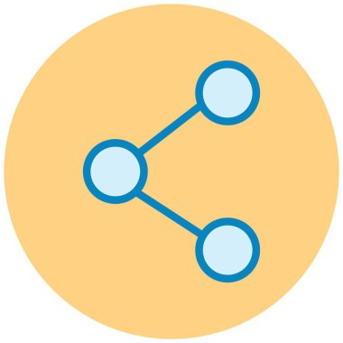 Paylaş. Web simgesi basit illüstrasyon