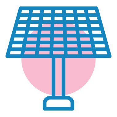 Güneş paneli. Basit resimleme