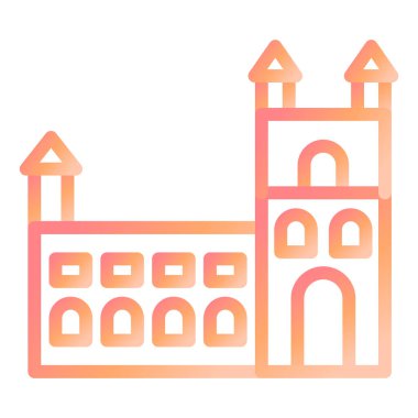 Belem Kulesi simgesi. vektör illüstrasyonu