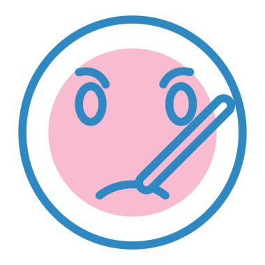 Yüz ifadesi vektör illüstrasyonu