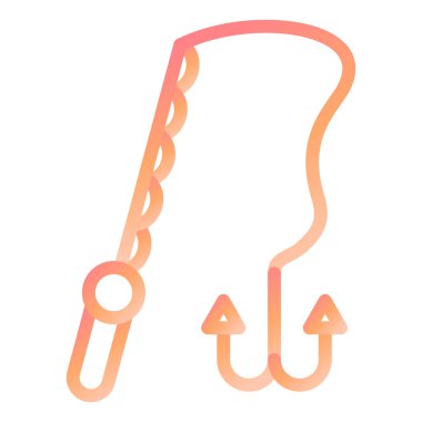 balıkçı çubuğu modern ikon vektör illüstrasyonu 