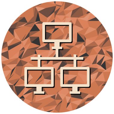 Bilgisayar. Web simgesi basit illüstrasyon