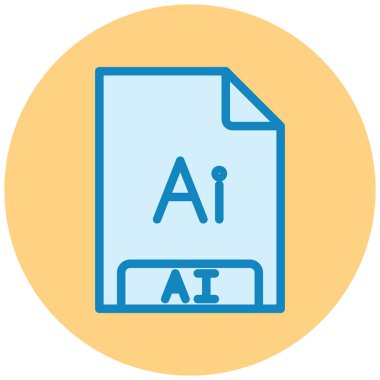 dosya biçimi simgesi, vektör illüstrasyonu