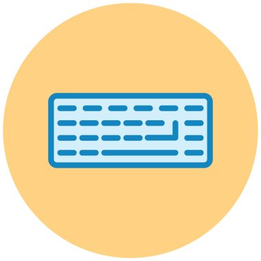 Klavye. Web simgesi basit illüstrasyon