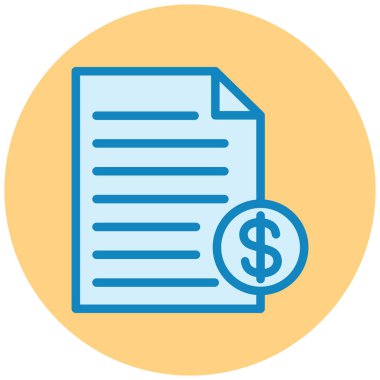 Belge. Web simgesi basit tasarım