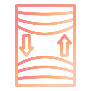 Elastisite modern simge vektör illüstrasyonu 