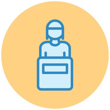 Öğrenci. Web simgesi basit illüstrasyon