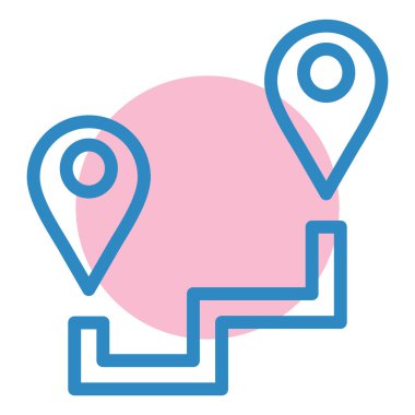 konum. Web simgesi basit illüstrasyon