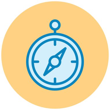 Pusula. Web simgesi basit illüstrasyon